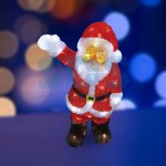 Акриловая светодиодная фигура Санта Клаус приветствует 30 см, 40 светодиодов, IP44 понижающий трансформатор в комплекте, NEON-NIGHT