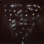 Бахрома (Айсикл) ALEDUS 3x0.9 м, прозрачный провод, ПВХ, белый, без мерцания