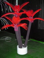 COL-3 LED Пальма кокосовая тройная , красная