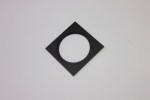 Декоративная одинарная рамка (черная) под светильник серии ROUND-IN-02