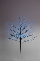 Дерево комнатное Сакура, коричневый цвет ствола и веток, высота 1. 2 метра, 80 светодиодов синего цвета, трансформатор IP44 NEON-NIGHT
