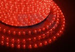 Дюралайт LED, эффект мерцания (2W) - красный, 36 LED/м бухта 100м