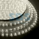 Дюралайт LED, эффект мерцания (2W) - теплый белый Эконом 24 LED/м , бухта 100м