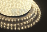 Дюралайт LED, постоянное свечение (2W) - теплый белый Эконом 24 LED/м , бухта 100м
