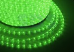 Дюралайт LED, свечение с динамикой (3W) - зеленый, 24 LED/м, бухта 100м