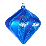 Елочная фигура Алмаз, 15 см, цвет синий