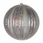 Елочная фигура Арбуз, 25 см, цвет серебряный