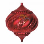 Елочная фигура Лампа, 25 см, цвет красный