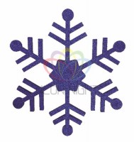 Елочная фигура Снежинка классическая, 66 см, цвет синий