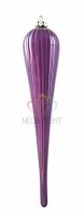 Елочная фигура Тающая сосулька, 28 см, цвет фиолетовый