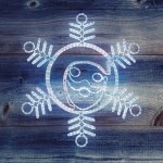 Фигура Снежинка с Дедом Морозом размер 107*95см, 14м дюралайт NEON-NIGHT