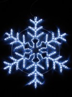 Фигура световая Снежинка цвет белый, размер 95*95 см, мерцающая NEON-NIGHT