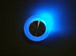 FL55SH-RD BLUE LED свет. круг.,встр. в стену 1*1W