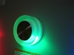FL55SH-RD GREEN LED свет. круг,встр. в стену 1*1W