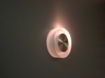 FL55SH-RD WW LED свет. круг, встраив. в стену 1*1W