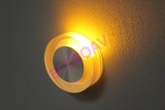 FL55SH-RD YELLOW LED свет. круг,встр. в стену1*1W