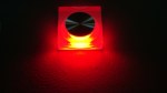 FL55SH-SP RED LED свет. квадр, встр. в стену 1*1W