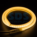 Гибкий Неон LED SMD, форма - D, тёплый белый, 120 LED/м, бухта 100м