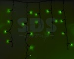 Гирлянда Айсикл (бахрома) светодиодный, 2, 4 х 0, 6 м, черный провод, 230 В, диоды зелёные, 88 LED NEON-NIGHT