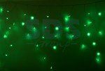 Гирлянда Айсикл (бахрома) светодиодный, 2, 4 х 0, 6 м, прозрачный провод, 230 В, диоды зелёные, 88 LED NEON-NIGHT