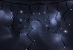 Гирлянда Айсикл (бахрома) светодиодный, 5, 6 х 0, 9 м, черный провод КАУЧУК, 230 В, диоды белые, 240 LED NEON-NIGHT