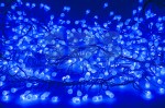 Гирлянда Мишура LED 3 м прозрачный ПВХ, 288 диодов, цвет синий