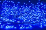 Гирлянда Мишура LED 6 м прозрачный ПВХ, 576 диодов, цвет синий