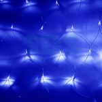 Гирлянда Сеть 1, 5х1, 5м, прозрачный ПВХ, 150 LED Синие