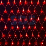 Гирлянда Сеть 2х1, 5м, свечение с динамикой, прозрачный ПВХ, 288 LED, 230 В, цвет: Красный