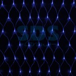 Гирлянда Сеть 2х1, 5м, свечение с динамикой, прозрачный ПВХ, 288 LED, 230 В, цвет: Синий