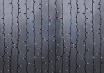 Гирлянда Светодиодный Дождь 2х6м, эффект водопада, черный провод, 230 В, диоды БЕЛЫЕ, 1500 LED
