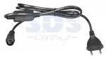 Комплект покдлючения для гирлянд с постоянным свечением 230В / 4А, цвет провода: черный, IP65