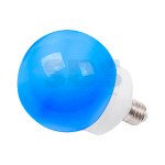 Лампа шар e27 12 LED Ø100мм синяя
