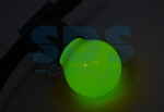 Лампа шар e27 3 LED Ø45мм - зеленая
