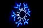 LED-Снежинка 43*43 см, BL-L-04, бел.-син