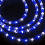 LED-XD-3W-100M-240V(B/W) синий/белый, 13мм, (4м)