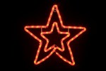 LED-XM(FR)-2D-CK020-R Звезда красная 55*54 см