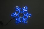 LED-XM(FR)-2D-CK022-30'-B-F(W) Синяя Снежинка 79х69см с белыми Flash LED