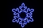 LED-XM(SN)-2D-CK004-240V-B-30 Снежинка из леднеон-флекса 70*70 см, синяя