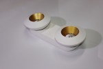 Накладное декоративное кольцо (белое/золото) в светильник серии ROUND-OUT-02/03 and ROUND-IN-03/04