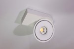 Потолочный накладной светильник ROUND-OUT-02-WH-WW (теплый белый свет, белый корпус)