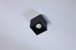 Потолочный накладной светильник SQUARE-OUT-01-1-BL-WW (теплый белый свет, черный корпус)