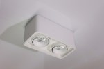 Потолочный накладной светильник SQUARE-OUT-02-WH-WW (теплый белый свет, белый корпус)