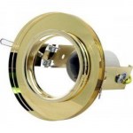 Светильник встраиваемый GLASS Е14x60Вт плафон стеклянный желтый Q01-R50 YL/Gold