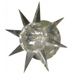 Светильник встраиваемый GLASS G4x20Вт плафон стеклянная звезда на хрусталике V026