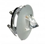 Светильник встраиваемый GLASS G5.3x50Вт плафон стекло прозрачная пирамида DM020A