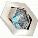 Светильник встраиваемый ЛИТЬЕ 6-гранный G5.3x50Вт алюминиевый сплав серебро 605 S
