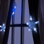 Светодиодная бахрома Занавес Звёзды 3 x 0.5 метра - Синий