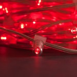 Светодиодная гирлянда клип-лайт с защитными колпачками, 100 метров, 12V - Красный