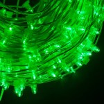 Светодиодная гирлянда (клип-лайт) с защитными колпачками, 100 метров, 12V - Зелёный